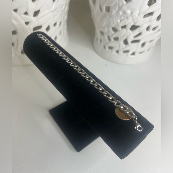 Stainless Steel Men's silver Bracelet, Fashion Hip Hop Cuban Link NWT - Picture 3 of 7